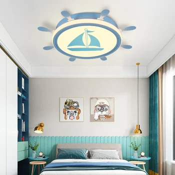 Kambaryje nauji miegamojo šviesos kūrybinė asmenybė piratu laivu vairo animacinių filmų Viduržemio jūros regiono vaikų lengvosios darželio šviesa