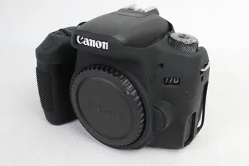 Kamera Minkšto Silikono Gumos Raštas Odos Padengti Canon Eos 77D Sukilėlių T7i 800D T8i 850D 5D3 5DS 5DSR