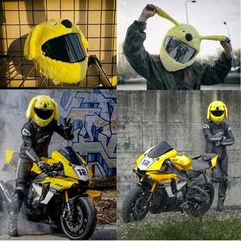Karikatūros Motociklo Šalmas Padengti Priedai Cafe Racer visą veidą Kasko Moto Cascos Para Moto Capacete De Motocicleta Kask Vairą