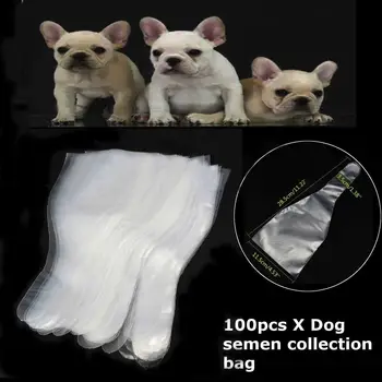 Karšto 100vnt Šunų Spermos Surinkimo Krepšys Rankovėmis Šuo Dirbtinis Apvaisinimas Makščių