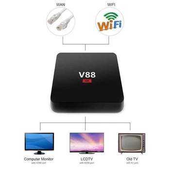 Karšto Pardavimo Smart TV Box 4K Quad Core 1+8GB HD WiFi Set-Top Media Player 