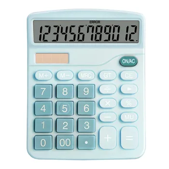 Karšto Skaičiuoklė 12 Skaitmenų Darbalaukio Pagrindinio Calculato Dual-Power Finansų Verslo Apskaitos Aiškiai aprašo Office Home Raštinės reikmenys