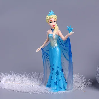 KARŠTO Sušaldyti 2 Sniego Karalienė Elsa Primcess PVC Veiksmų Skaičius, Disney Užšaldyti Anime Lėlės Figūrėlės Vaikams, Žaislas Vaikams Dovanų 15cm
