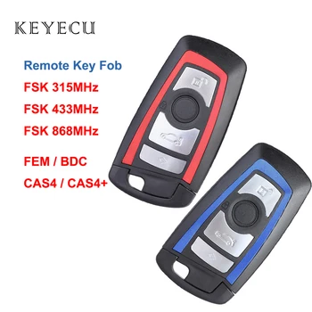 Keyecu 4 Mygtuką Nuotolinio Klavišą FSK 315 / 433 / 868MHz PCF7953 BMW F Važiuoklės FEM / BDC CAS4 CAS4+,YGOHUF5662, YGOHUF5767, HUF5661