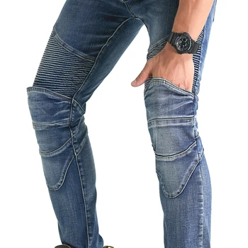 Korėjos pardavimo Slim džinsus, motociklą Vyras jojimo kelnės off-road moteriai Motociklo jojimo Skylę nulio, kelnės su apsauga H-EV-25