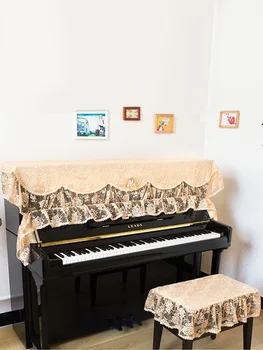 Korėjos stiliaus nėrinių dulkėms fortepijonas padengti pusę padengti fortepijono klaviatūra padengti audiniai dulkėms rankšluostį padengti fortepijonas stendo