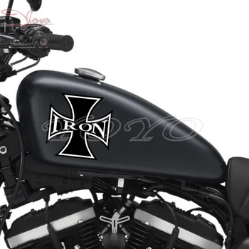Kryžiaus Decal Lauktuvės Lipdukai Kuro Bako Lipdukai, Vinilo Lipdukas, Skirtas Harley Sportster XL883N GELEŽIES
