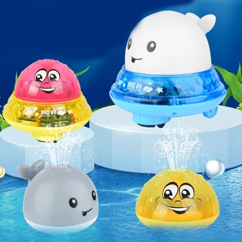 Kūdikių Vonios Žaislų, purškiamo Vandens Dušu Maudytis Baseine Maudytis, Žaislai Vaikams, Elektros Banginis Vonia Kamuolys su Šviesos Muzika, LED Šviesos Žaislai Dovana