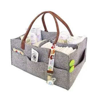 Kūdikių Vystyklų Caddy Organizatorius Nešiojamų Turėtojas Krepšys Keičiasi Stalo ir Automobilio, Darželio Essentials Saugojimo dėžės