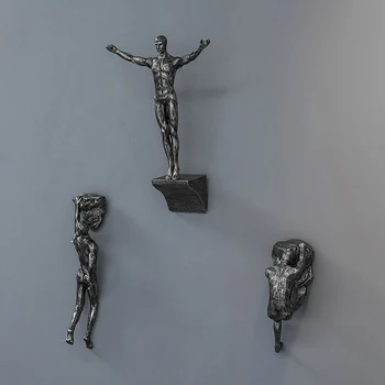Kūrybos Dervos Statula Alpinizmas Vyrų Figūrėlės Oranments Baldus Skulptūra Sienos Kabantys Papuošalai