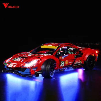 LED apšvietimo komplektas lego 42125 Ferrari 488 GTE 