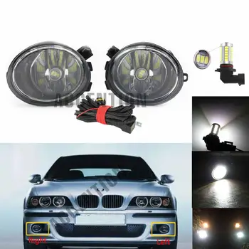 LED Automobilių Lengvųjų Automobilių-optikos Priekiniai Rūko Žibintas Priešrūkinis Žibintas Su LED Lempučių BMW E39 M5 1998 1999 2000 2001 2002 2003 2004
