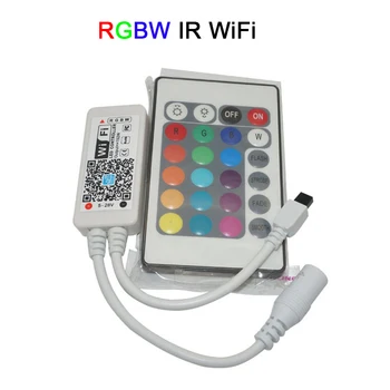 LED RGB / RGBW Valdytojas Mini Wireless WIFI RF Nuotolinio Valdymo IOS/Android išmanusis Telefonas už RGBCW/RGBWW RGB LED Juostelės,DC12-24V
