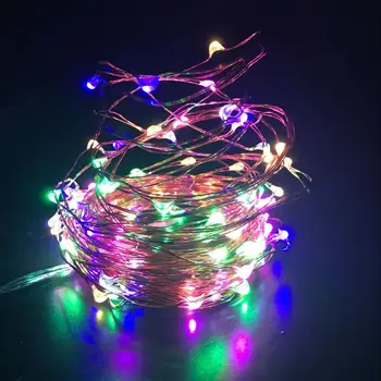 LED Saulės String lempos 8 režimą, Fėja, Kalėdų Šviesos Žibintai 10M 100LED 20M 200LED Varinės Vielos Vestuves Dekoro Lempos Garliava
