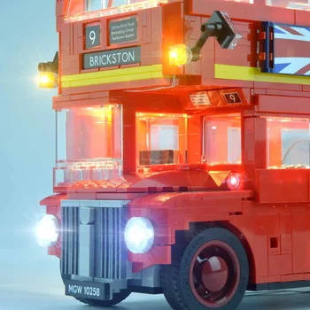 LED Šviesos Apšvietimas Rinkinys Tik už 10258 Londono Autobusų Blokai Žaislas Plytos (Modelis nepridedami) Apšvietimo Rinkinys