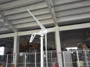 Lengvas Montavimas Vėjo Malūnas, 400W 12V 24VDC Horizontalios Ašies Vėjo Turbinos Švarios ir Atsinaujinančios Energijos