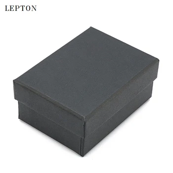 Lepton Juodo Popieriaus rankogalių segtukai Dėžės, 30 VNT./Daug Aukštos Kokybės Juodas matinis popierius Papuošalų Dėžutės Rankogalių segtukai lagaminas, didmeninė