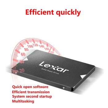 Lexar NS100 SSD 120GB 240GB SATA III 2.5 colių Vidaus Kietojo Disko 256 GB Standžiojo Disko HD SSD Nešiojamajame KOMPIUTERYJE