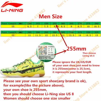 Li-Ning Naujausias Badmintono Bateliai Vyrams Mokymo Kvėpuojantis Pamušalas Atletiškas Sneaker Anti-Slidus Sporto Batų LN AYTM025 L702OLB
