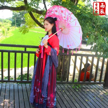 Lietus-įrodymas, Kutai Šokių Skėtis ventiliatorius Senovės Hanfu Moteris Cos Prop Skėtis Fotografijos Alyvuotas Popieriaus Skėtis skėtis skėčiai