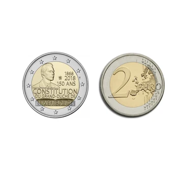 Liuksemburgas 2 Eurai 2018 unc Realių Originali Originalios Monetos,comemorative Rinkti Monetas