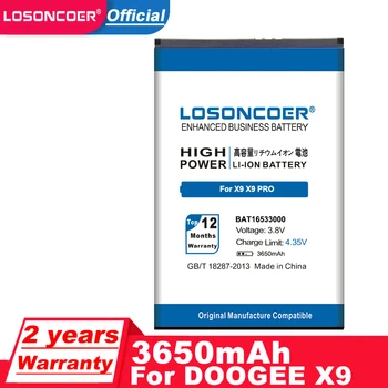 LOSONCOER 3650mAh BAT16533000 Už DOOGEE X9 5.5 colių X9 Pro X9Pro Bateria Batterij Mobiliojo Telefono Baterija Baterijos+Sekimo Numerį
