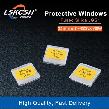 LSKCSH 20pcs/daug Lazerio apsaugos windows pluošto lazerio optika, veidrodžiai./dangtelio laikikliai 34*5mm Pluošto Lazerinio pjaustymo Mašinos