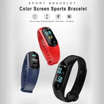 M3 Plus Sport Fitness Tracker Žiūrėti Smartband Smart Apyrankę Kraujo Spaudimas, Širdies Ritmo Monitorius 