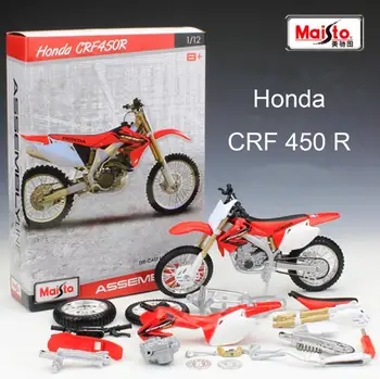 Maisto 1/12 1:12 Masto Honda CRF 450 R Off Road Motokroso Motociklas Asamblėjos Ekranas Kolekcinių Modelių, Vaikų Berniukų Žaislas, Vaikas