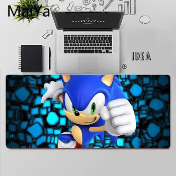 Maiya Aukščiausios Kokybės Sonic the Hedgehog Unikalų Darbalaukio Trinkelėmis Žaidimo Kilimėlis Nemokamas Pristatymas Didelis, Mouse Pad Klaviatūros Kilimėlis
