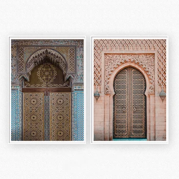 Marokas Arch Plakatas Drobė Spausdinti Sienos Fotografijos Meno Rytų Boho Chic Plakatai ir Spausdina Sienos Nuotraukas Gyvenimo Kambario Dekoro