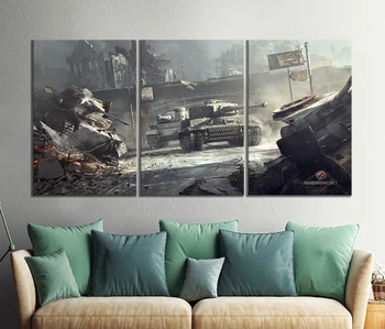 Masė Multiplayer 3D Žaidimai, World of Tanks HD Trečiojo Asmens Šaudymo Žaidimas Plakatą, Paveikslai, Sienos Nuotrauka už Miegamojo Puošimas