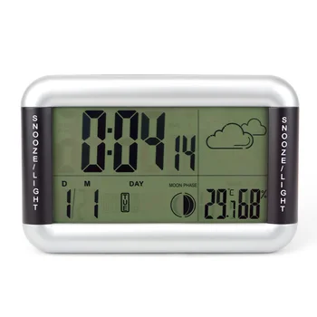 MAX NAMŲ LED Elektroninis Laikrodis-Žadintuvas Atidėti Temperatūra Drėgnumas Apšvietimu kalendorinė Savaitė Kūrybos Miegamasis tingus Pabusti Laikrodis