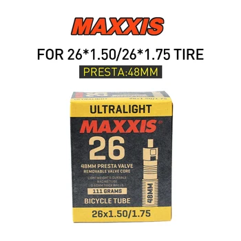 Maxxis Ultralight MTB Dviratį Vidinis Vamzdis 26inch AV/FV 26er Visi Dydis Kalnų Butilo Gumos Padangos, Dviračių Priedai Ratų Padangų