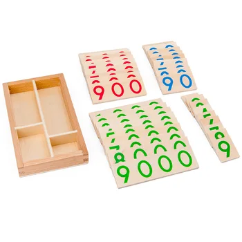 Mediniai Montessori Numeriai 1-9000 Mokymosi, Pažinimo Kortelės Matematikos Mokymo Priemonių, Auginančių Ikimokyklinio Amžiaus Vaikus Anksti Švietimo Žaislai, Dovanos