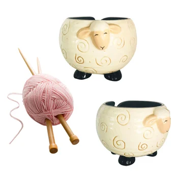 Megzti Vilnos Bako Namų Cute Avių-formos Vilnos, Multi-funkcija Saugojimo Keramikos Saugojimo Dubuo