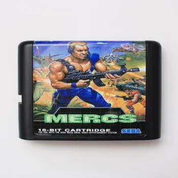 Mercs 16 bitų MD Žaidimo Kortelės Sega Mega Drive Genesis