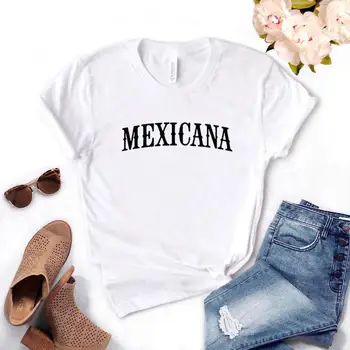Mexicana Latina Spausdinti Moterų Tshirts Medvilnės Atsitiktinis Juokingi Marškinėliai Lady Viršuje Tee Hipster 6 Spalvos NA-774