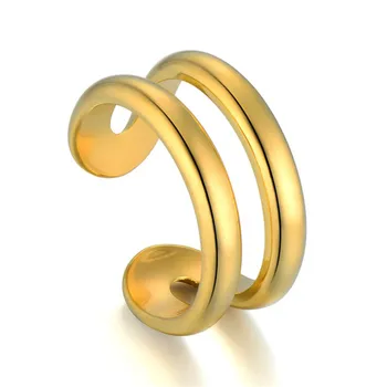 Mielas Mados Moterų, Mergaičių, Aukso Spalvos Piršto Žiedą Paprasta Atidaryti Reguliuojamas Žiedo Vestuvių Papuošalai Žada Sužadėtuvių Žiedai Moterims