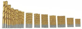 Milda 99PCS HSS Twist Drill Bits Nustatyti 1.5-10mm Padengtas Titano Paviršiaus 118 Laipsniu Gręžimo medienos Geležies sandariklio Karšto pardavimo
