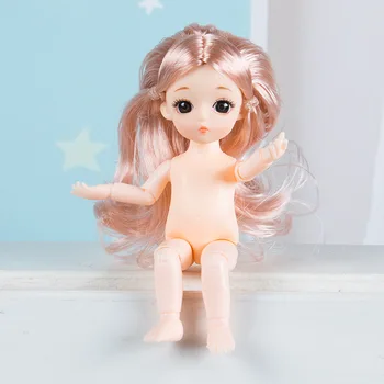 Mini 16cm BJD Baby Doll 13 Kilnojamojo Sujungta Lėlės, Žaislai Nuogas, Nuogas Kūnas Mados Lėlės Žaislų Mergaitėms Dovanų