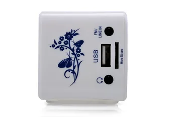 Mini FM radijo garsiakalbių parama SD kortelę/Žadintuvas,Nešiojamieji Garsiakalbiai MP3 Grotuvai RADT032