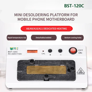 Mobilusis Telefonas Mini Desoldering Platformą Mobiliojo Telefono Plokštę Mini Desoldering Platforma Greitai BST-120C Pašildymas Stotis