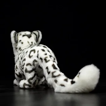 Modeliavimo Nuolatinis Snow Leopard Įdaryti Pliušinis Žaislas Mielas Panthera Uncia Uncia Unciją Minkšta Balta Unciją Lėlės Gimtadienio Dovana Vaikams