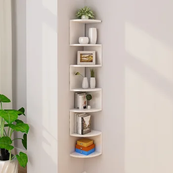 Modernus minimalistinis virtuvės lentynos punch-nemokamai prie sienos tvirtinamas modelis vonios kambarys organizatorius stiprus guolių kambarį kampe stalčiuko