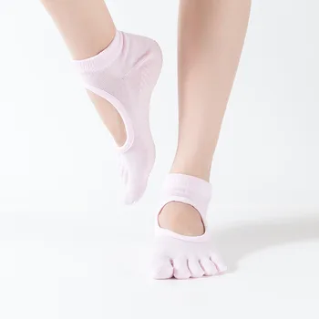 Moteris Aukštos Kokybės Tvarstis Jogos Kojinės Anti-Slip Quick-Dry Slopinimas, Kvėpavimo Pratimai Baleto Kojinės Gerą Sukibimą Vyrų Ir Moterų Medvilnės Kojinės
