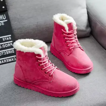Moterų batai 2019 žiemos sniego batai moterų batai šiltas butas nėriniai su moterų batai banga batų karšto pardavimui 2020 m.
