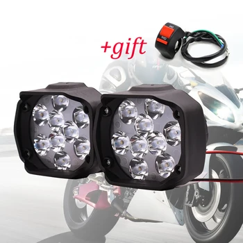 Motociklo LED Žibintų 6500K 10W Moto Žibintai Prožektorius 12V LED Už KTM 1050 1190 1290 Nuotykių 640 690 SMC/Duke/Enduro R