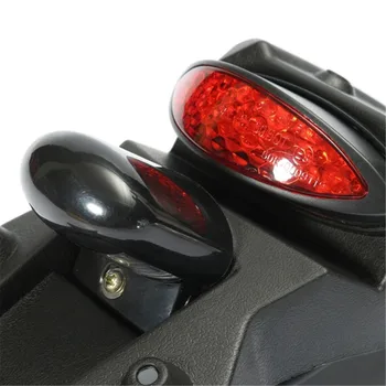 Motociklų Purvo Bike, Enduro Sparnas Galinis LED Stop Stabdžiai Uodegos Plokštelės Šviesos Licenciją Plokštelės Laikiklis Lašas Laivybos