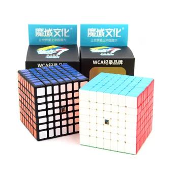 MOYU 66mm Meilong 7x7x7 Magic Cube 3 Spalvų Dėlionė Profesinės Greitis Kubo Magico Švietimo Žaislas Vaikams Kubeliai
